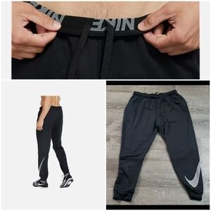 NIKE Men's Dri-Fit Joggers Tapered Pants Training Jogger BLACK L